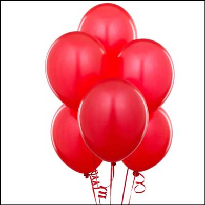 "Unblown Metallic Latex Red Balloons (pack of 50) - Click here to View more details about this Product